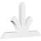 Ekena Millwork Richland Architectural Grade PVC Gable Bracket, 60"W x 37 1/2"H x 4"D x 6"F, 15/12 Pitch GBP060X38X0406RIC00 - alternate 1